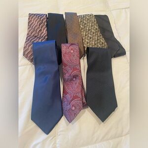 Men's Assorted Ties Set - Blue, Red, Brown, Black
